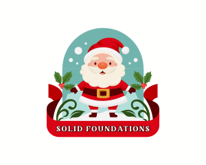 Celebration - Christmas Santa Claus Mascot logo design