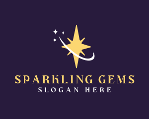 Sparkle Astral Star logo design