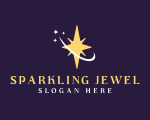 Sparkle Astral Star logo design