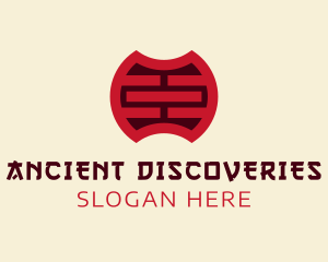 Oriental Traditional Coin logo design