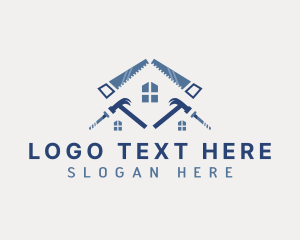 House Construction Renovation Logo