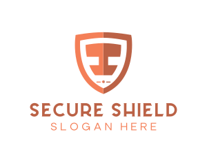 Antivirus - Tech Shield Letter I logo design