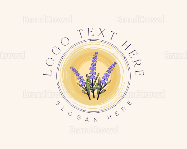 Lavender Flower Bouquet Logo