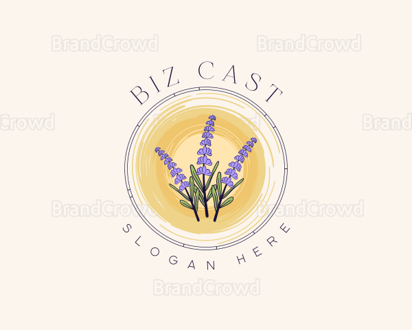 Lavender Flower Bouquet Logo