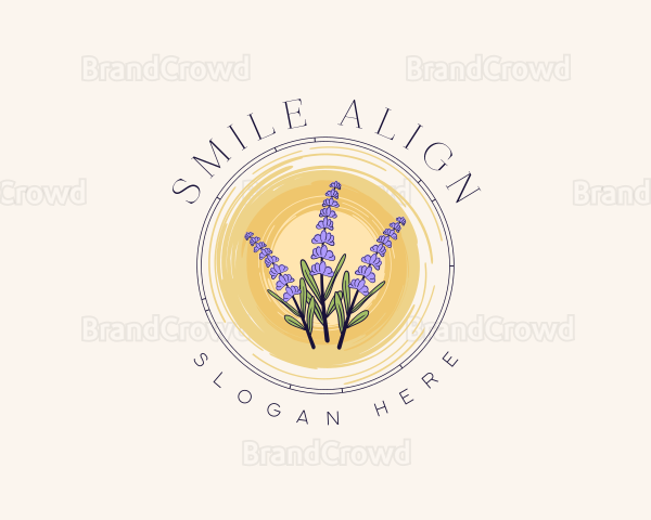 Lavender Flower Bouquet Logo