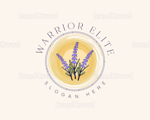 Lavender Flower Bouquet Logo