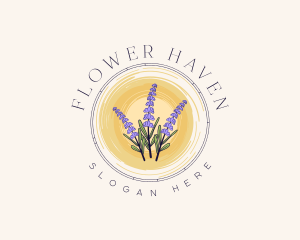 Lavender Flower Bouquet logo design