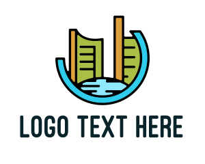 City - Modern City Badge logo design