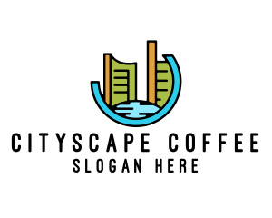 Nyc - Modern Cityscape Construction logo design