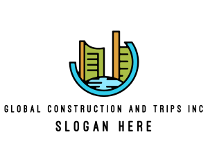 Skyscraper - Modern Cityscape Construction logo design