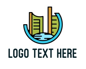 Modern - Modern City Badge logo design