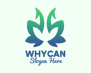 Green Gradient Plant Logo