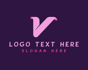 Letter V - Feminine Salon Spa logo design