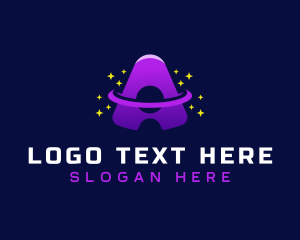 Advertising - Orbit Galaxy Letter A logo design