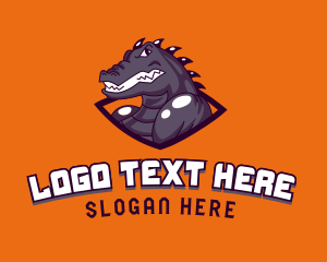 Angry - Angry Crocodile Game logo design