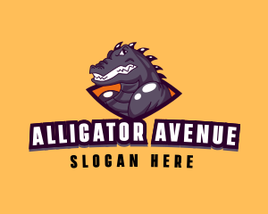Alligator - Angry Crocodile Esport logo design