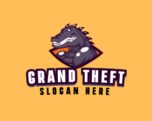 Character - Angry Crocodile Esport logo design