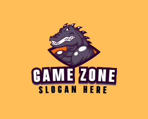 Angry Crocodile Esport logo design