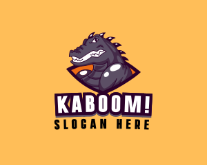 Mascot - Angry Crocodile Esport logo design