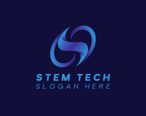 Tech Motion Professional Letter S logo design