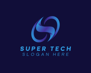 Tech Motion Professional Letter S logo design