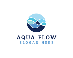 Hydration - Ocean Wave Water logo design