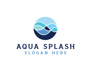 Ocean Wave Water logo design