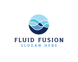 Ocean Wave Water logo design