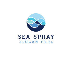 Ocean Wave Water logo design