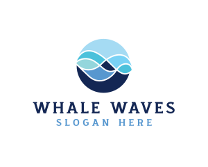 Ocean Wave Water logo design