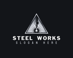 Ironwork Laser Machine logo design