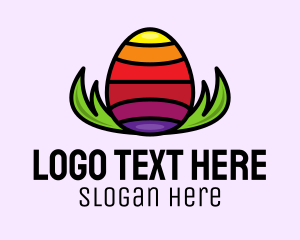 Bisexual - Colorful Easter Egg logo design