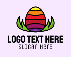 Gay Marriage - Colorful Easter Egg logo design