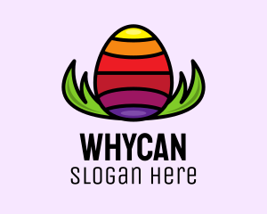 Colorful Easter Egg Logo