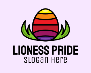 Colorful Easter Egg logo design