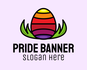 Colorful Easter Egg logo design