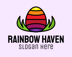 Colorful Easter Egg logo design