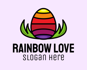 Colorful Easter Egg logo design