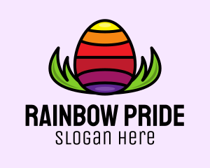 Colorful Easter Egg logo design