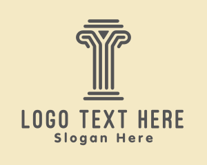 Construction Column Concrete logo design