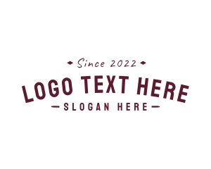 Hipster Apparel Business Logo