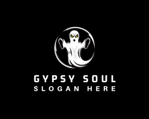 Creepy Ghost Spirit logo design