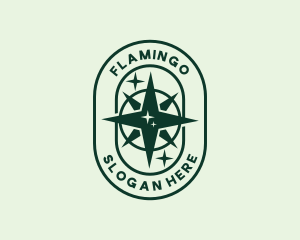 Maritime - Compass Star Sparkle logo design