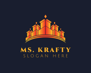 Shipping - Luxury Crown Box logo design