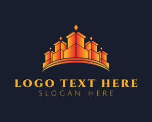 Majestic - Luxury Crown Box logo design