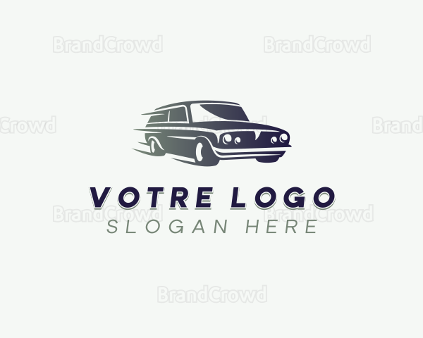 Fast Car Automobile Logo