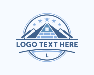 Trowel - Construction Brick Masonry logo design