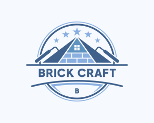 Brickwork - Construction Brick Masonry logo design