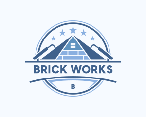 Construction Brick Masonry logo design