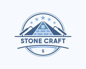 Construction Brick Masonry logo design